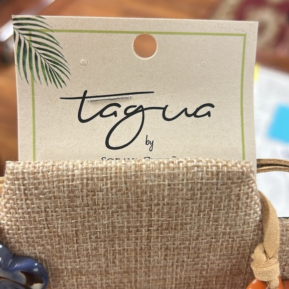 Tagua Multicolored Flower Paisley Necklace - Picture 2 of 2